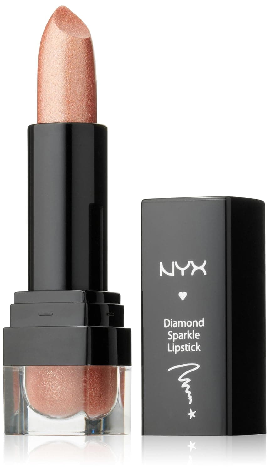 NYX PROFESSIONAL MAKEUP Diamond Sparkle Lipstick, Sparkling Beige, DS 15