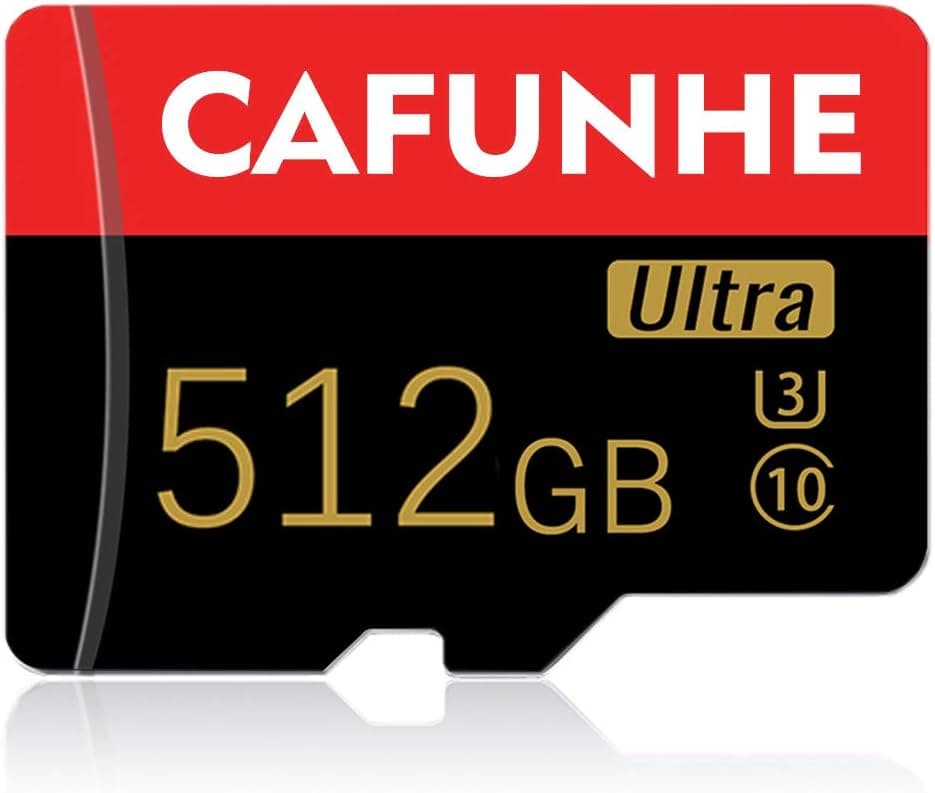 Micro SD Card 512GB with Adapter Class 10 High Speed Memory Card 512GB TF Card for Android Smartphone Digital Camera Tablet and Drone