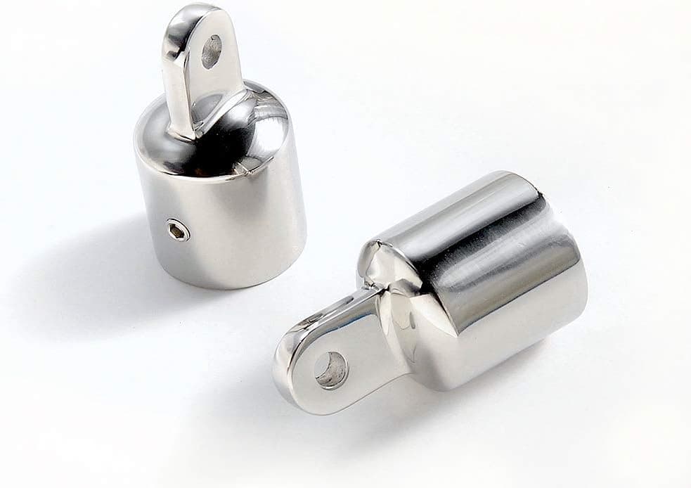 Bimini Top Eye End Cap Fitting/Hardware- 7/8'" 316 Marine Stainless Steel - 2 Each (Pair)