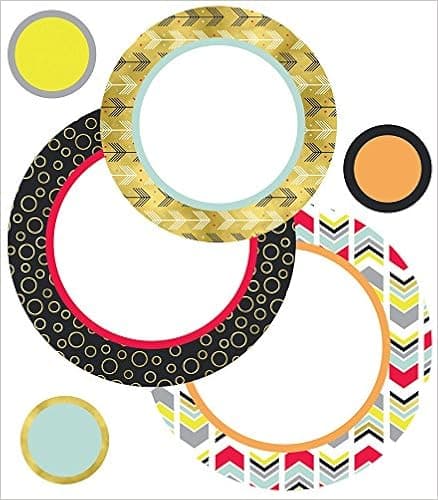 Carson Dellosa – Aim High Confetti Colorful Cut-Outs, Classroom Décor, 39 Pieces