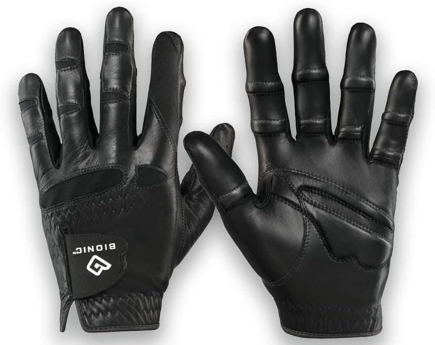 Bionic GGNBMLXXXL Men's StableGrip with Natural Fit Black Golf Glove, Left Hand, 3X-Large