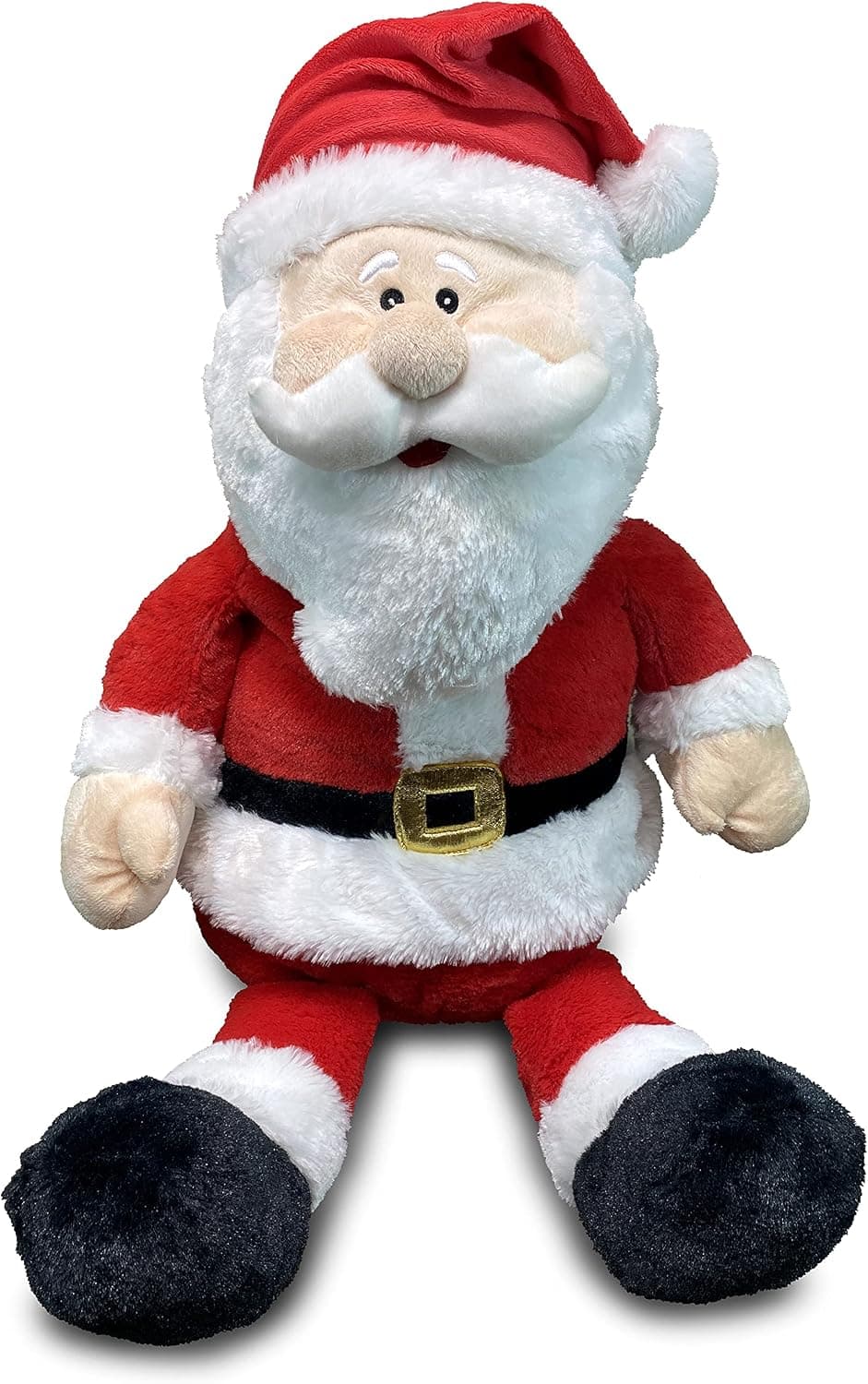 Gitzy 28" Jumbo Sitting Christmas Santa Plush Toy Gift - Perfect Christmas or Home Decor for Any Room or Under Your Tree