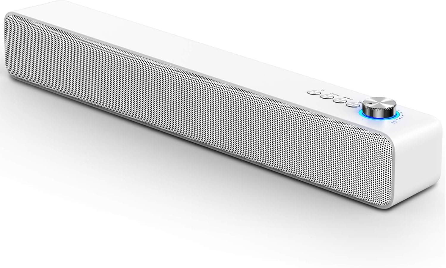LENRUE Computer Speakers, Bluetooth 5.0 PC Speakers with MIC, Wired/Wireless Speaker for Desktop Computer, PC, Laptop, iPad, Tablet, Phone and More (Cream)