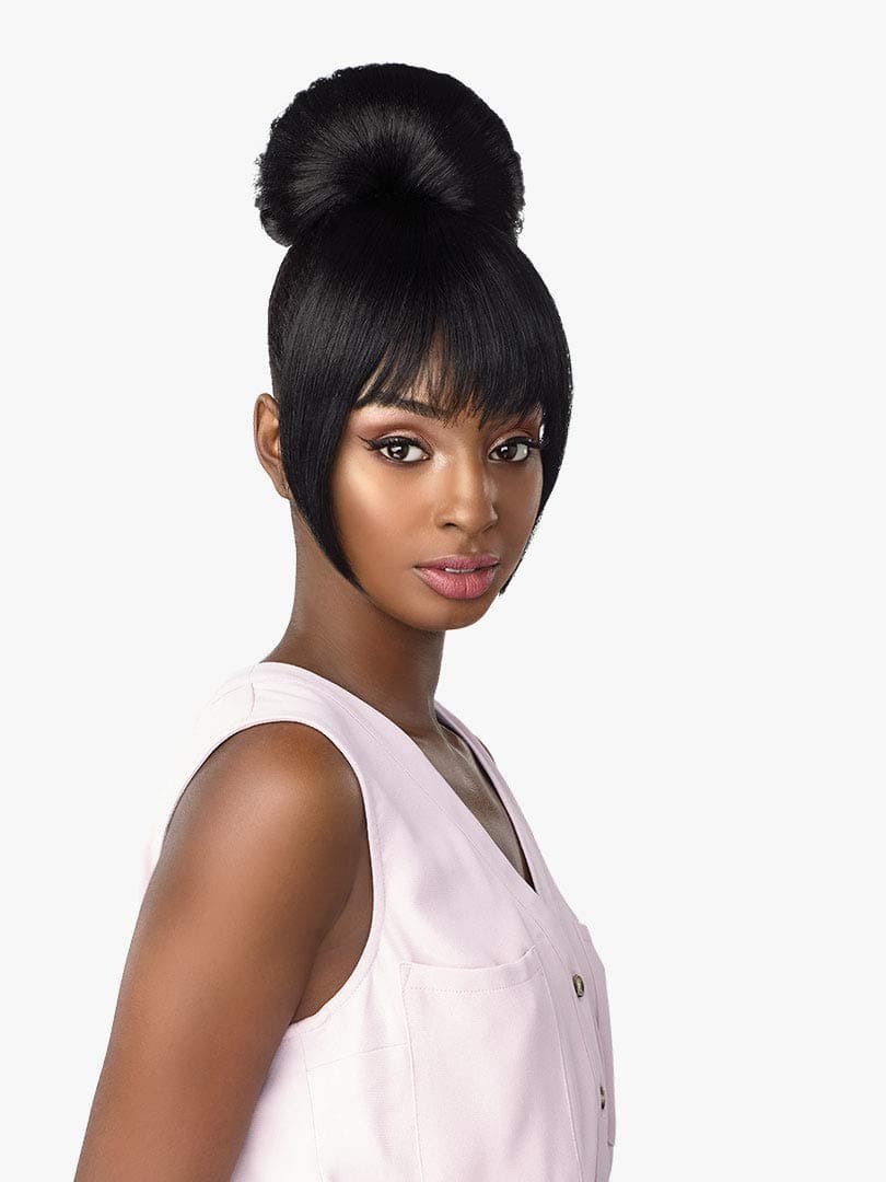 Sensationnel Synthetic Instant Bun with Bangs HAYLIE (1B)