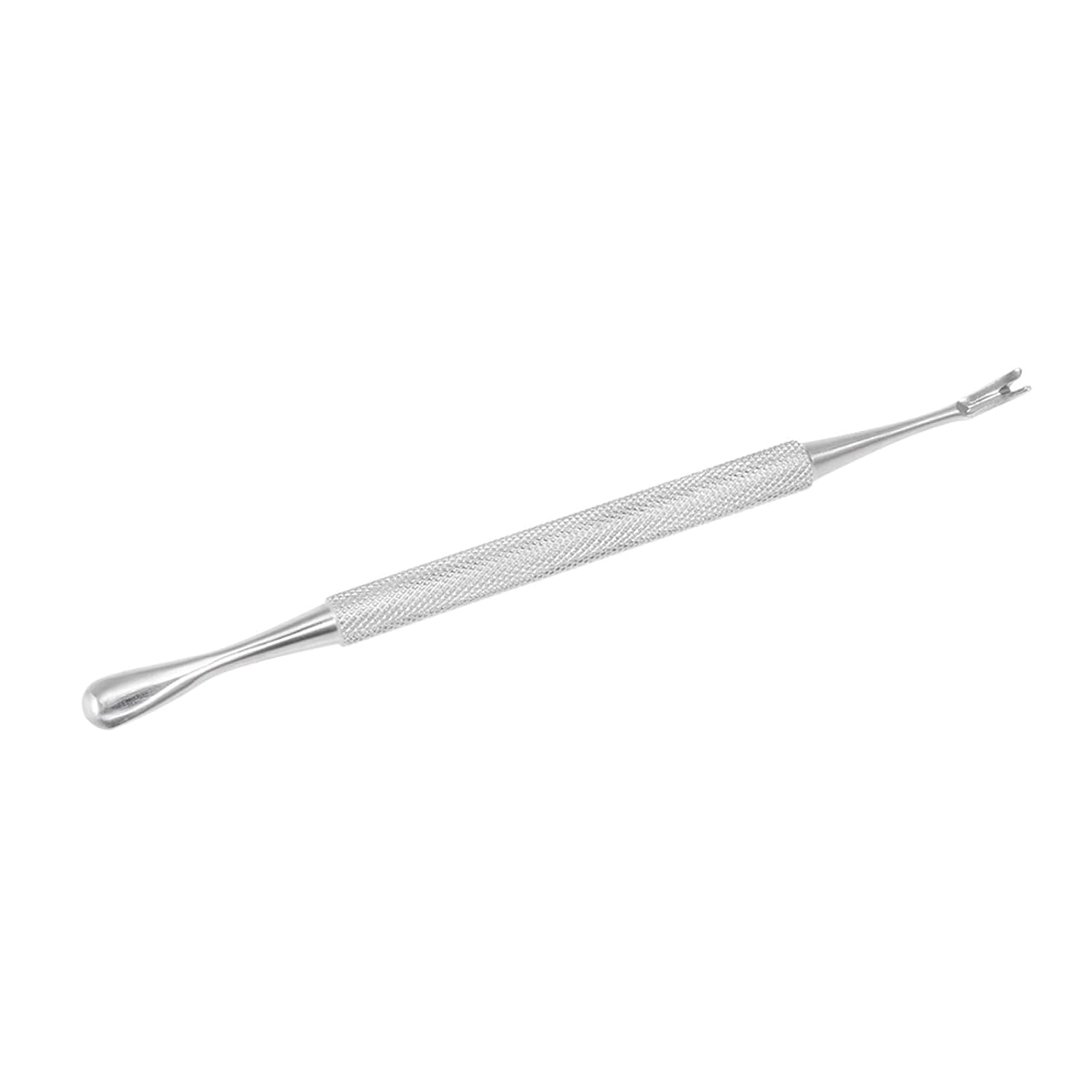 Layhou 1pc Double-ended Nail Cuticle Trimmer Nail Cuticle Pusher Nail Cuticle Remover Stainless Steel Dead Skin Callus Remover Anti-slip Manicure Pedicure Dead Skin Trimmer