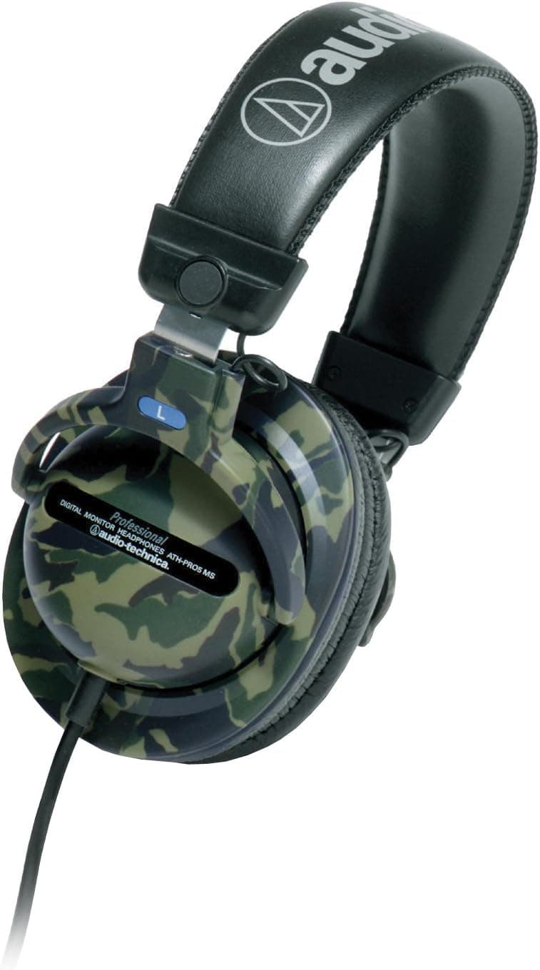 Audio Technica ATH-PRO5MSA Camouflage Closed-back Dynamic Stereo Monitor Headphones with 40mm Neodymium Drivers and CCAW voice coils (Discontinued by Manufacturer)