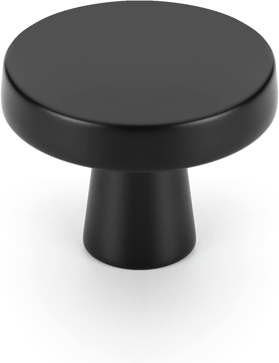 OYX Black Knobs, 6 Pack Black Cabinet Knobs for Round Kitchen Cabinet Hardware Black Dresser Drawer Knobs Matte Black Cabinet Knobs Zinc Alloy Cabinet Door Knobs, Black Hardware for Cabinets