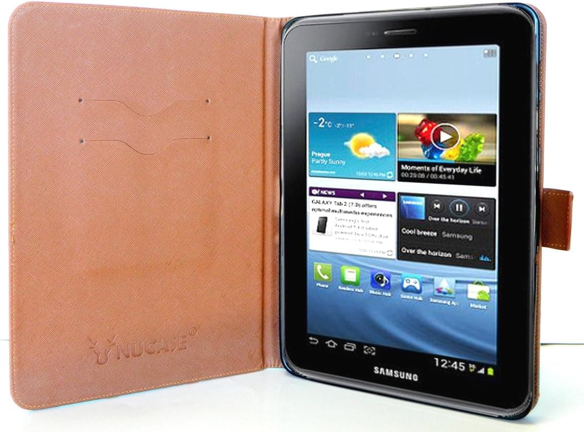 Case Loca Slim Fit Folio Flip Case Cover for Samsung Galaxy Tab 2 10.1 P5100 (Elephants)