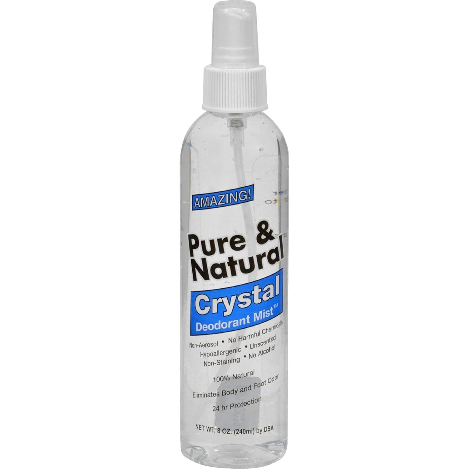 Thai Deodorant Stone Pure Deodorant, CRYSTAL MIST PUMP, 8 OZ