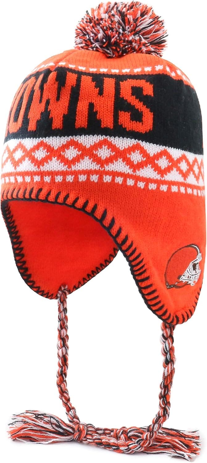 NFL Men's OTS Abenaki Sherpa Knit Cap with Pom