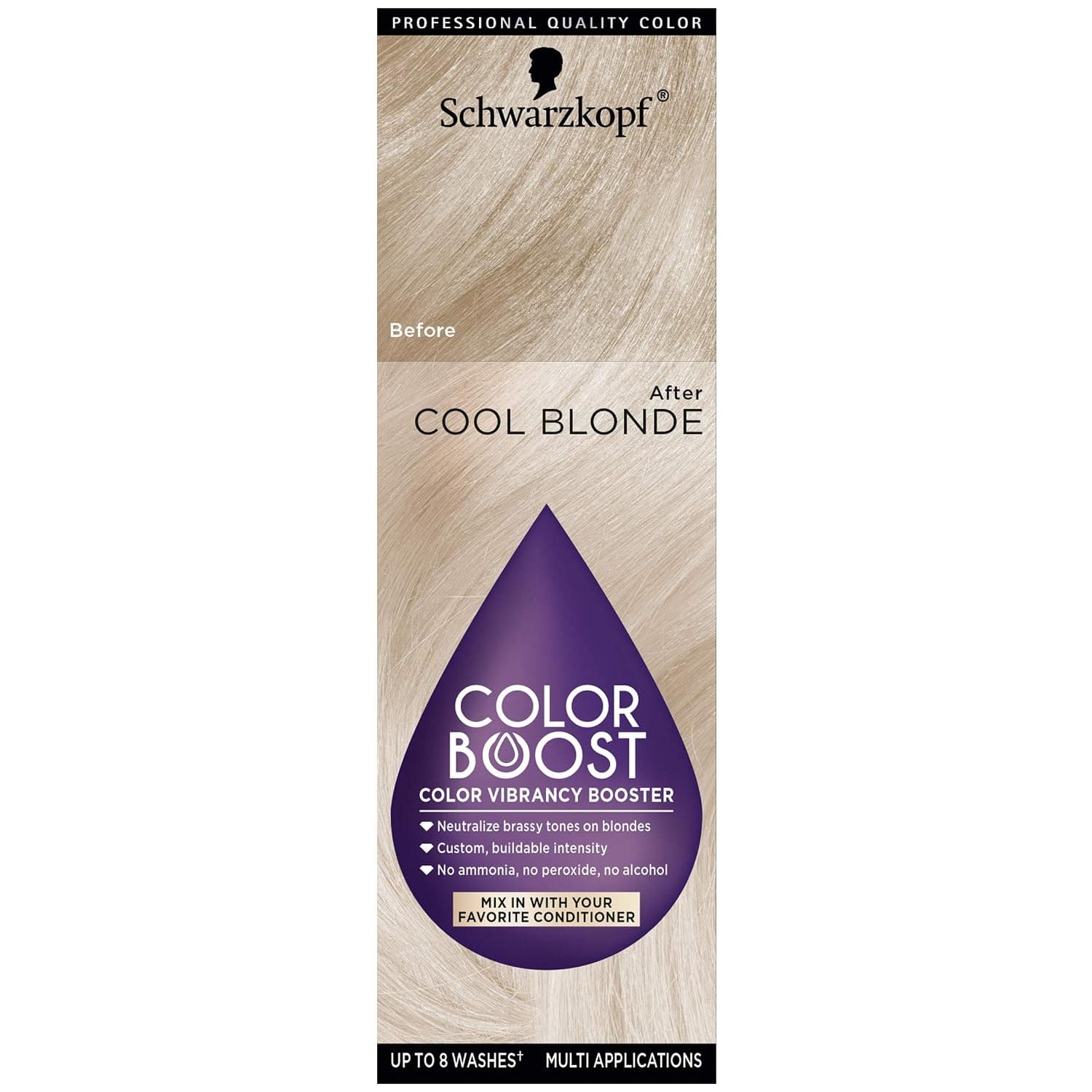 Schwarzkopf Color Boost Color Vibrancy Booster, Cool Blonde, 1 fl oz