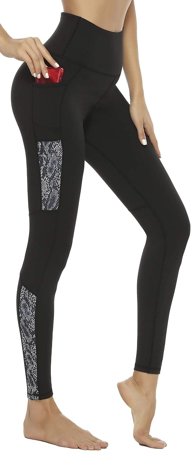 Persit Leggings for Women-Workout High Waisted Womens Leggings with Pockets Tummy Control Yoga Pants