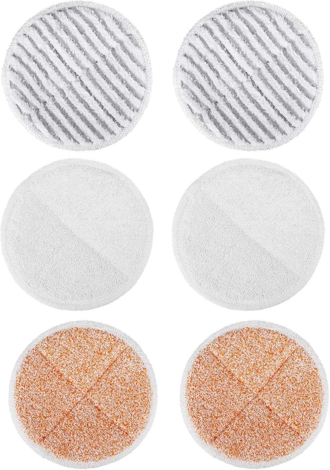 BONBELONG 6 Pack 2124 2037 2039A 20399 20391 Steam Mop Pads Replacement Compatible with Bissell Spinwave Hard Mop Cleaner