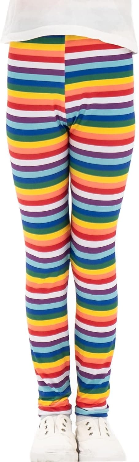 LAALIZZE Girls Leggings Ankle Length School Pants Breathable Stretchy Yoga Pants