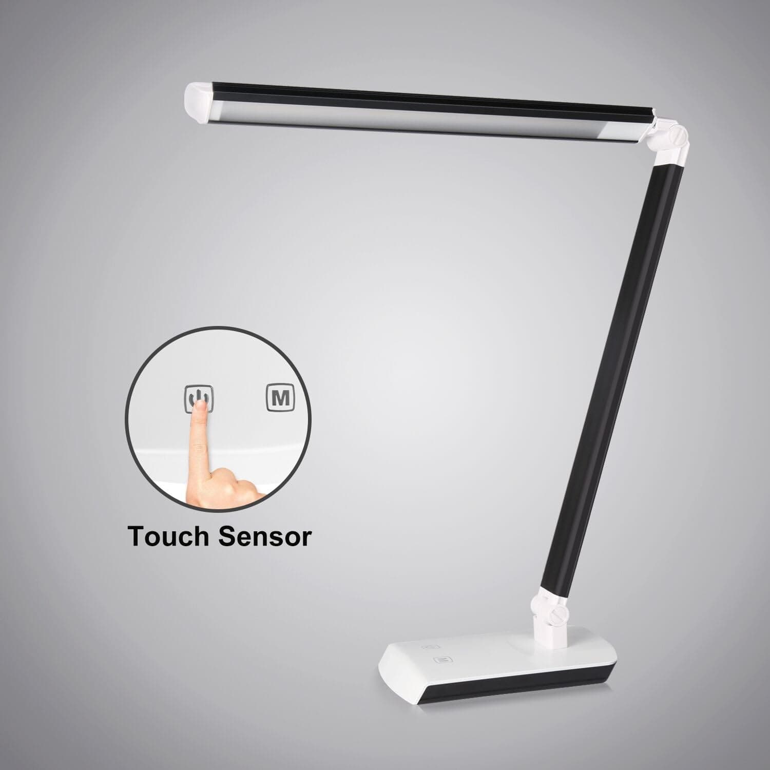 Deak Lamp Fivanus Dimmable Table Lamps LED Sensitive Touch Control Portable Eye Care Desk Reading Lamp For Kids/ Home/ Office/ Outdoor,Foldable Table Lamp(Energy Saving,4 Lighting Modes,Flexible Arm,320 Degree Rotation)