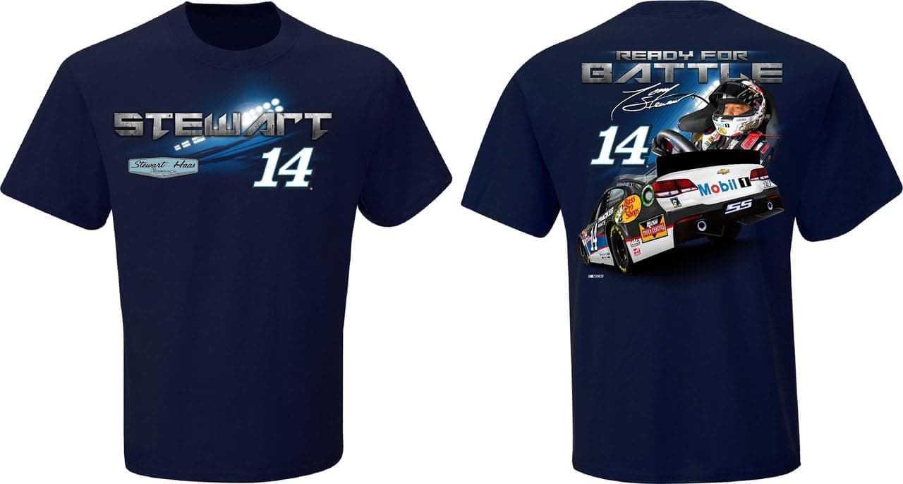 NASCAR Mens Light'em Up Driver T-Shirt-Tony Stewart #14-Mobil 1-XL