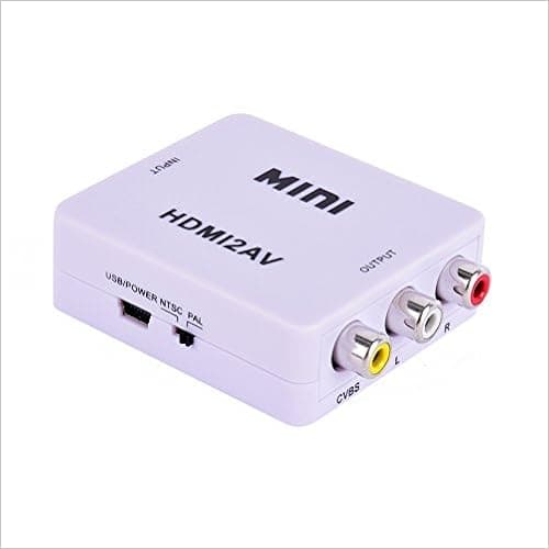 ELECSUM Mini Composite HDMI CVBS RCA to AV Video Converter Adapter 720p 1080p HRCA