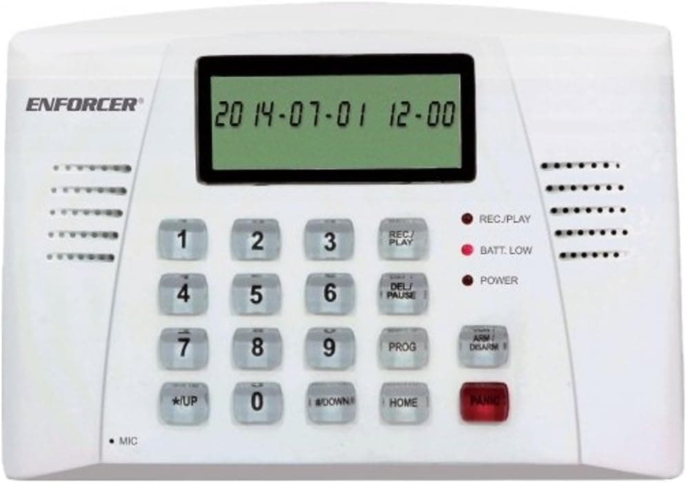 Seco-Larm E-921CPQ Automatic Voice Dialer for Security Systems, Trigger-activated alarm and dialer with user-programmable 20-second alarm message, 16-Digit large display with date/time