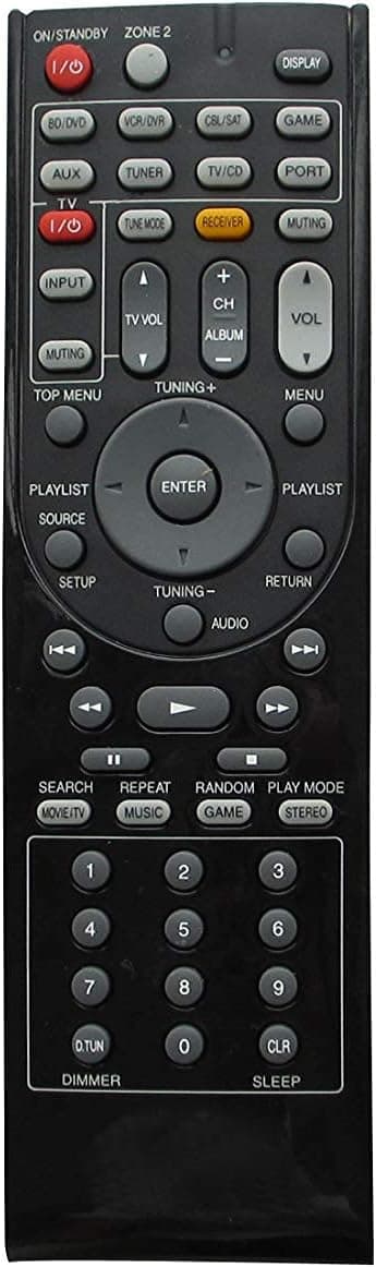 Replacement Remote Control for Insignia RC-800M NS-AV511 24140800 5.1 Channel Surround Sound Receiver