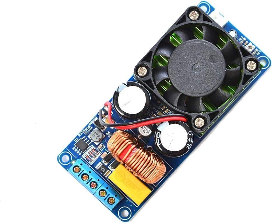 Comimark 1Pcs IRS2092S Mono Channel Digital Amplifier Class D HiFi Power Amp Board w Fan 500W