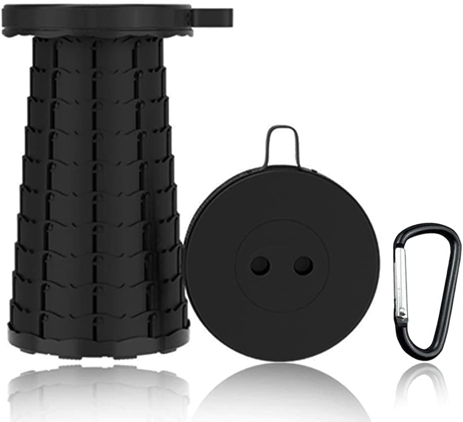 ZWIXRA Portable Stool, Portable Telescoping Stool, Collapsible Stool, Retractable Folding Stool, Beach Chairs, Portable Bar Stools Portable Camping Accessories Shower Stool, Small Camping Chair
