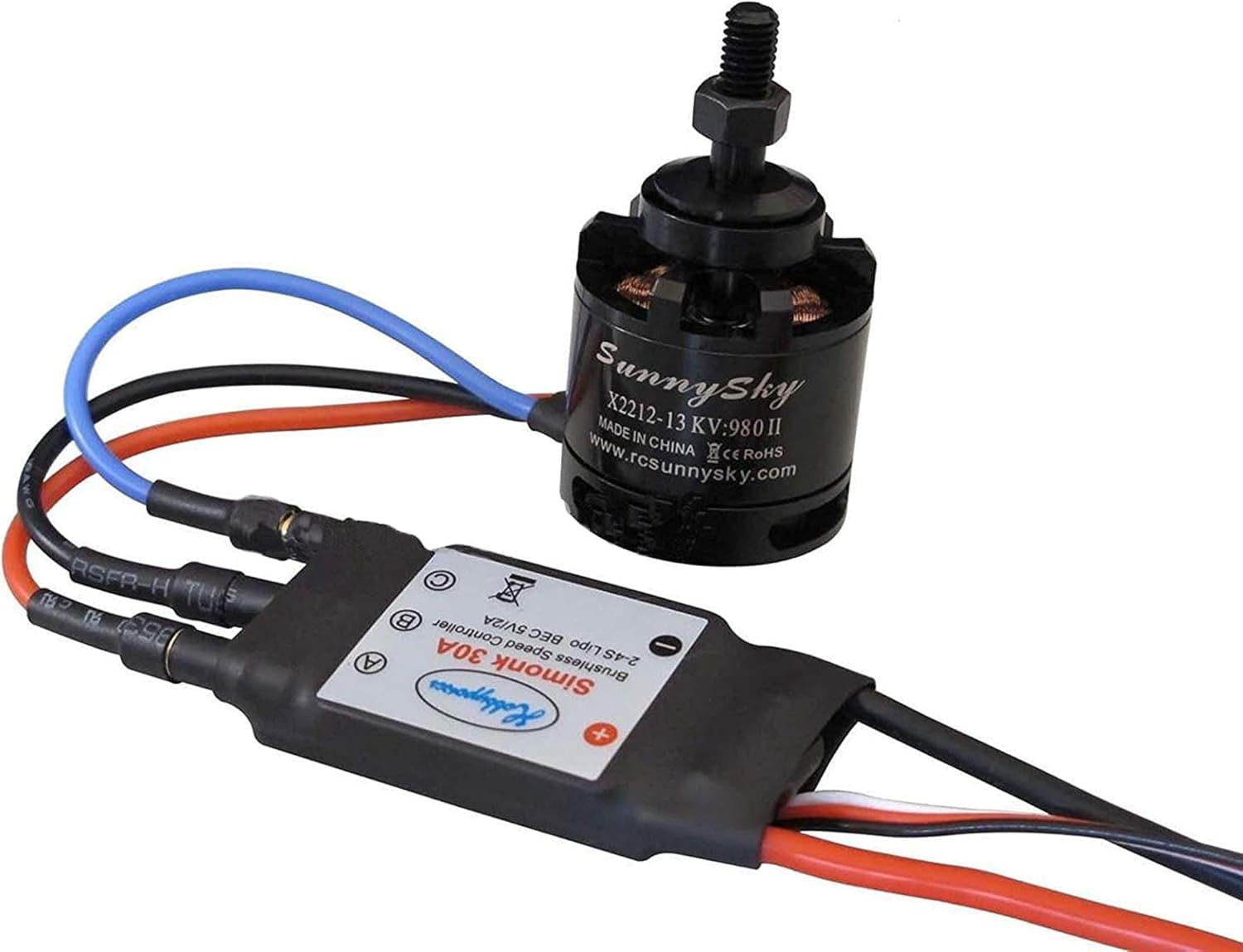 powerday X2212-13 980KV Brushless Motor & SimonK 30A ESC for Multicopter Quad-X