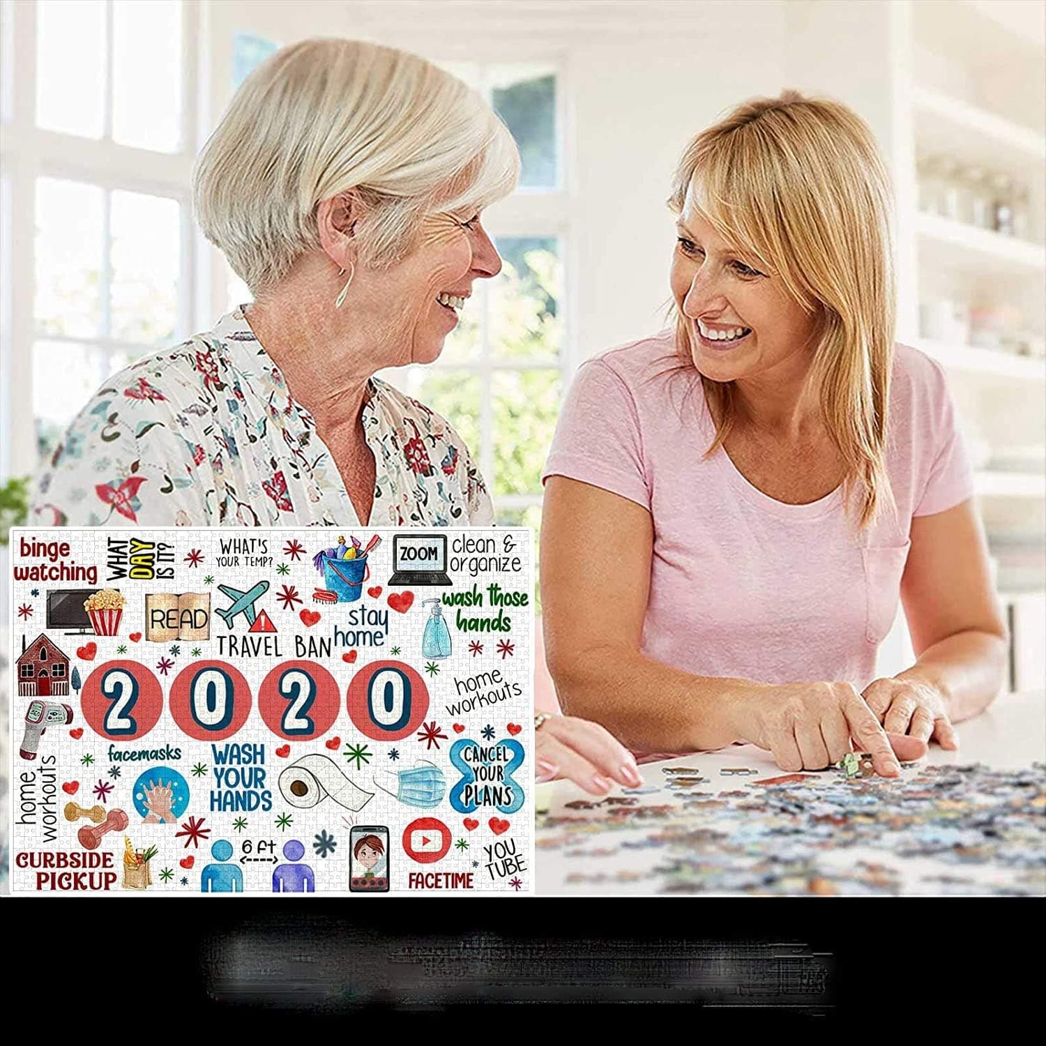 Puzzles for Adults1000/500 Piece Jigsaw to 2020 Jigsaws Puzzle Adult and Children, Wooden Puzzles with Friend Or Family DIY for Kids