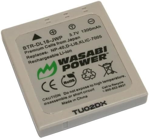 Wasabi Power Battery for Fujifilm NP-40, NP-40N and Fuji FinePix F402, F403, F420, F455, F460, F470, F480, F610, F650, F700, F710, F810, F811, J50, V10, Z1, Z2, Z3, Z5fd