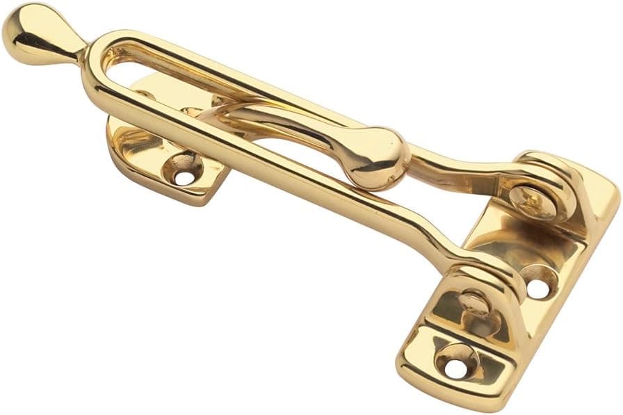 Baldwin Estate 0250.030 Security Door Guard in Polished Brass