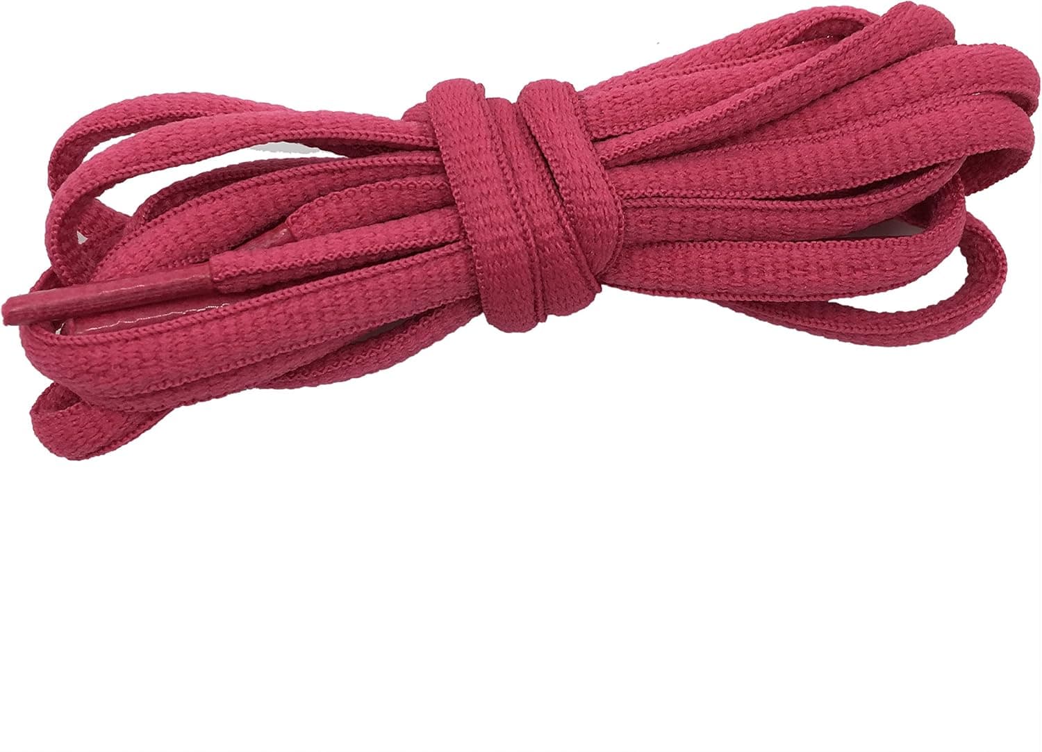 YFINE 2 Pair Polyester Shoelaces 0.27"(0.7CM) Wide 27 Colors Half Round 1/4" Shoe Laces 4 Different Lengths for Sports Shoes Sneakers Boots Cerise 47.2" (120cm)