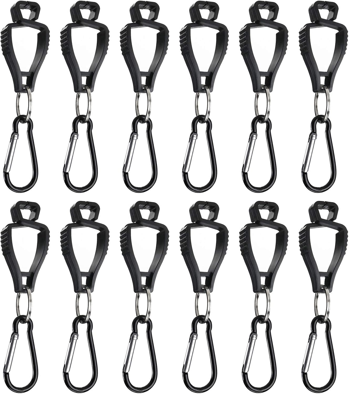 WerkWeit 12 Pack Glove Clips Glove Grabber Clip Holder Work Safety Clip Glove Keeper Glove Hanging Buckle Accessories