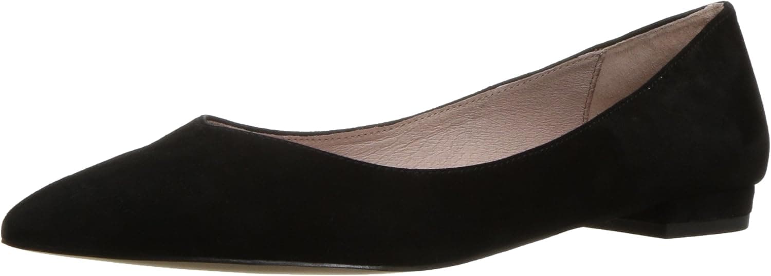 STEVEN by Steve Madden Women's Lavendar Flat, Black Suede, 10 M US