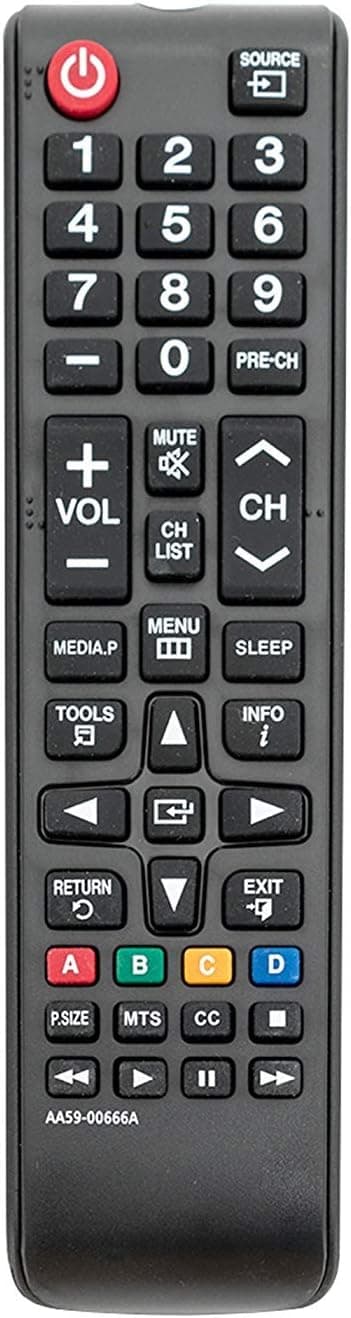 New AA59-00666A Replaced Remote fit for Samsung TV UN32EH4003V UN40ES6003F LH32HDBPLGA UN32EH4003FXZA UN39EH5003FXZA UN60EH6003FXZAHH01 H32B H40B H46B LH32HDBPLGA LH40HDBPLGA