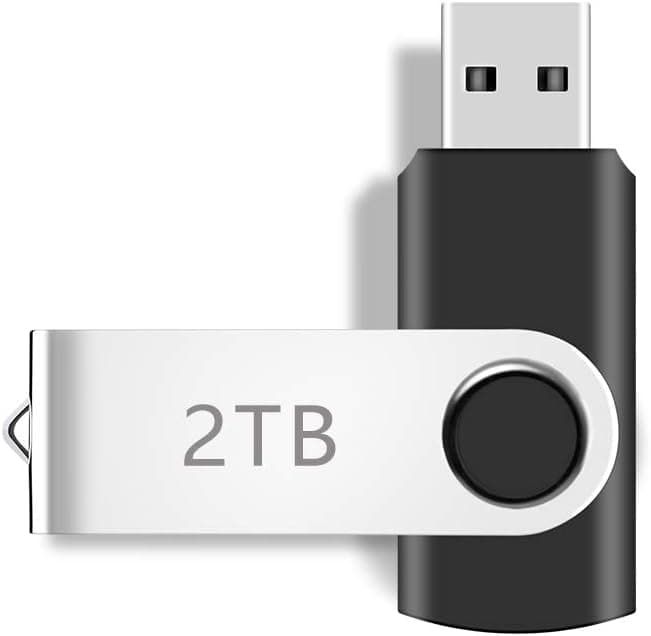 USB Flash Drive 2TB, Portable Thumb Drives 2000GB: E&jing USB 3.0 Memory Stick, Ultra Large Storage USB 3.0 Drive, High-Speed 2TB Jump Drive, 2000GB Swivel Bulk Zip Drive for PC/Laptop