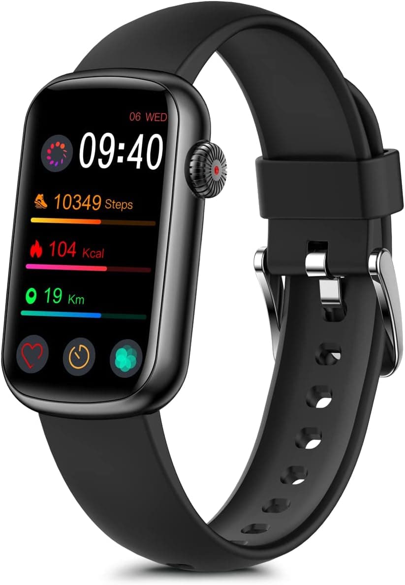 MorePro Fitness Tracker, Heart Rate Monitor Blood Pressure Activity Tracker with Blood Oxygen, IP68 Wateproof Sleep Tracker Sport Bracelet Pedometer Step Calories Smartwatch Women