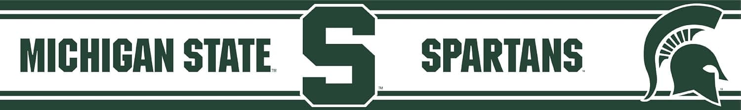 Michigan State Peel and Stick Wallpaper Border