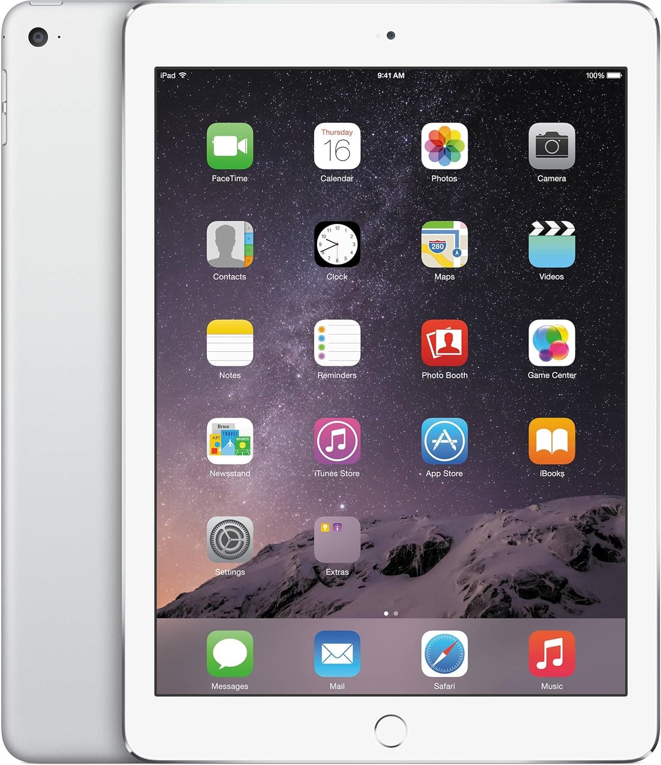 Apple iPad Air 2 MH2V2LL/A -16GB Wi-Fi + Cellular Silver (Renewed)