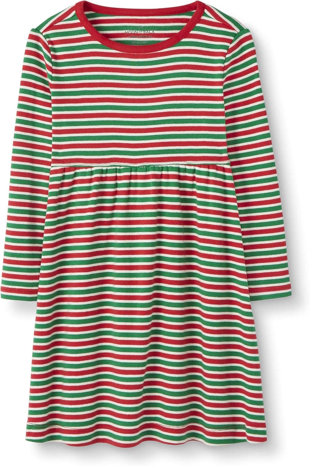 Moon and Back by Hanna Andersson Girls' Organic Cotton Long Sleeve Knit Dress