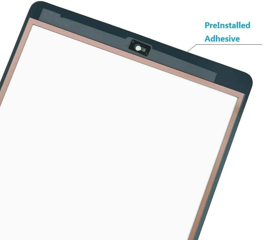 T Phael Touch Screen Digitizer for iPad 7/8 Gen 2019 2020 7th/8th Generation A2197 A2198 A2200 A2270 A2428 A2429 A2430 Front Glass Replacement Assembly Replacement with Home Button - White/Gold