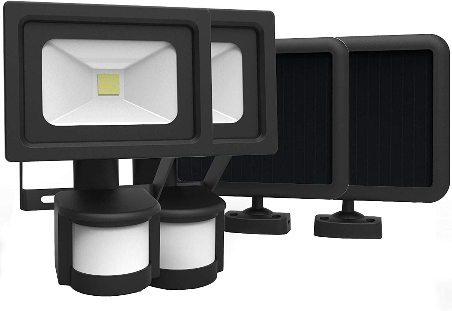 Solar Lights, VIVII COB Solar Lights Outdoor, Security Lighting Waterproof IP65, Warm White Light for Home Garden Lawn Pool Yard Driveway Pathway School Villa Hotel 2 Pack