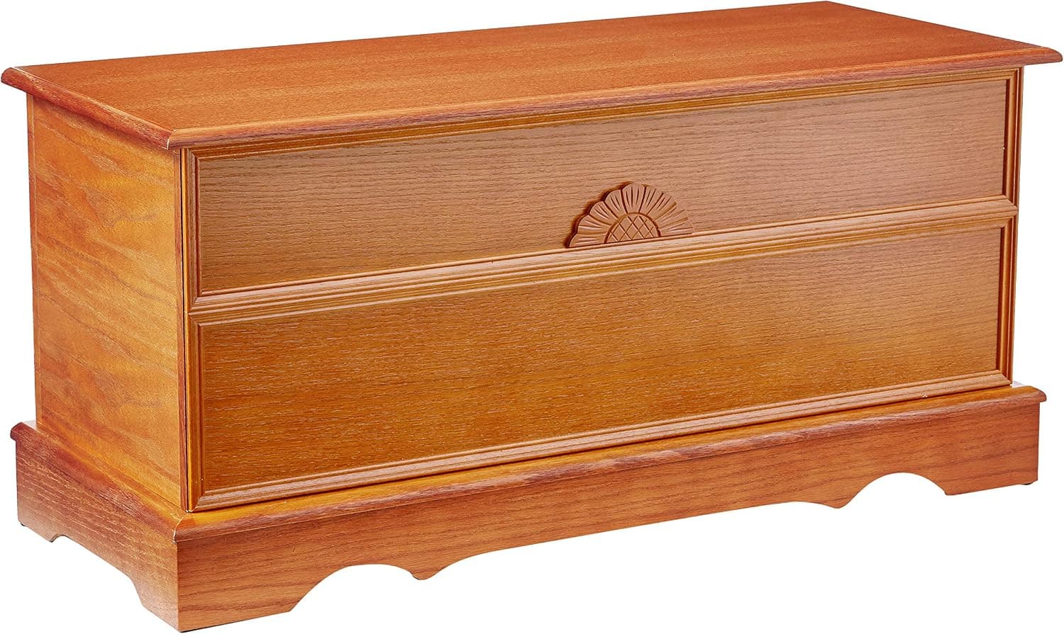 Coaster Furniture Traditional Wood Cedar Chest Bedroom Storage Trunk Honey Finish 4695