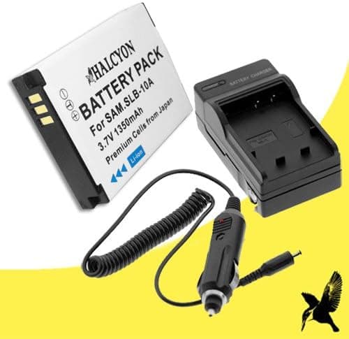 Halcyon 1350 mAH Lithium Ion Replacement Battery and Charger Kit for Samsung SL620 Digital Camera and Samsung SLB-10A