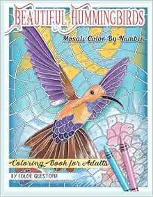 Beautiful Hummingbirds Mosaic Color By Number Coloring Book for Adults: Featuring Gorgeous Birds and Flowers, Nature Patterns, and Easy Designs For Stress Relief and Relaxation (Adult Color By Number)