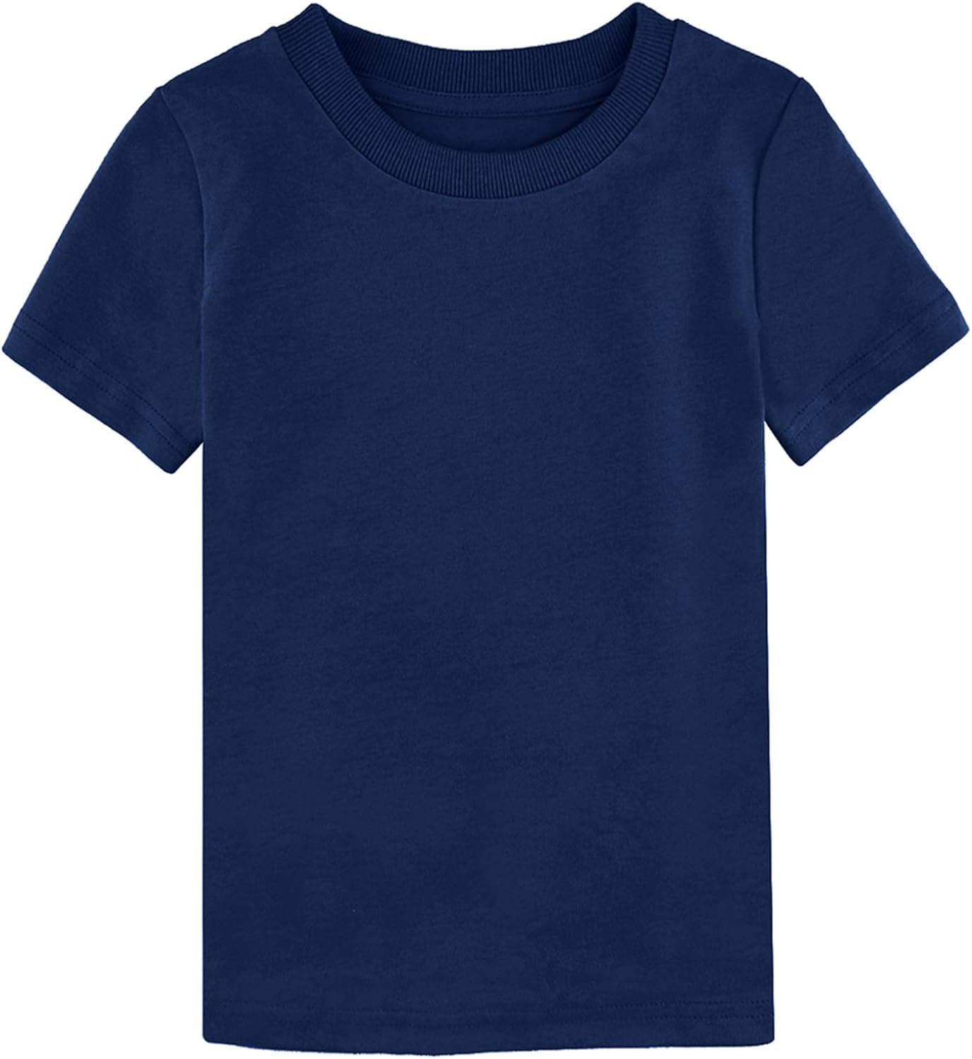 COSLAND Boys' 100% Cotton Heavyweight Short Sleeve Crewneck T Shirt