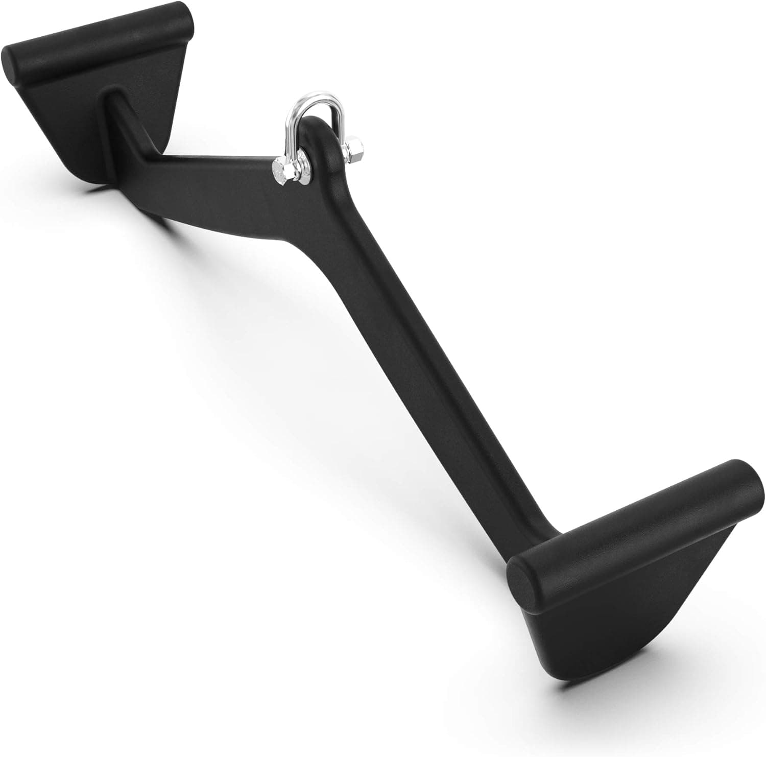 Synergee Cable Machine Attachments. LAT Bar Narrow Black Matte Handles with Universal Attachment for Cable Machines. Pull Down, Press Down, Row, Triceps, Biceps & Lats.