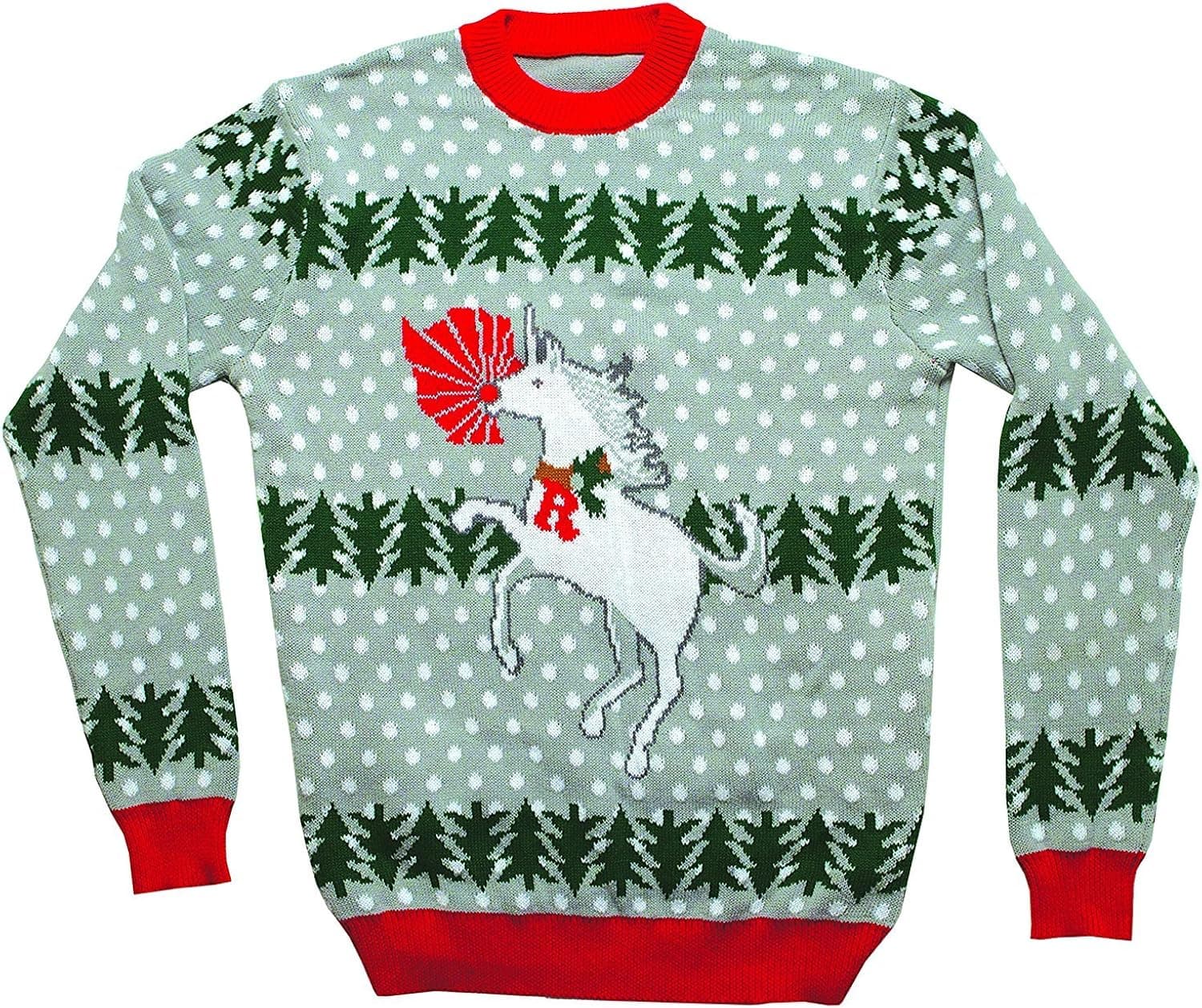 Unicorn Rudolph Ugly Christmas Sweater