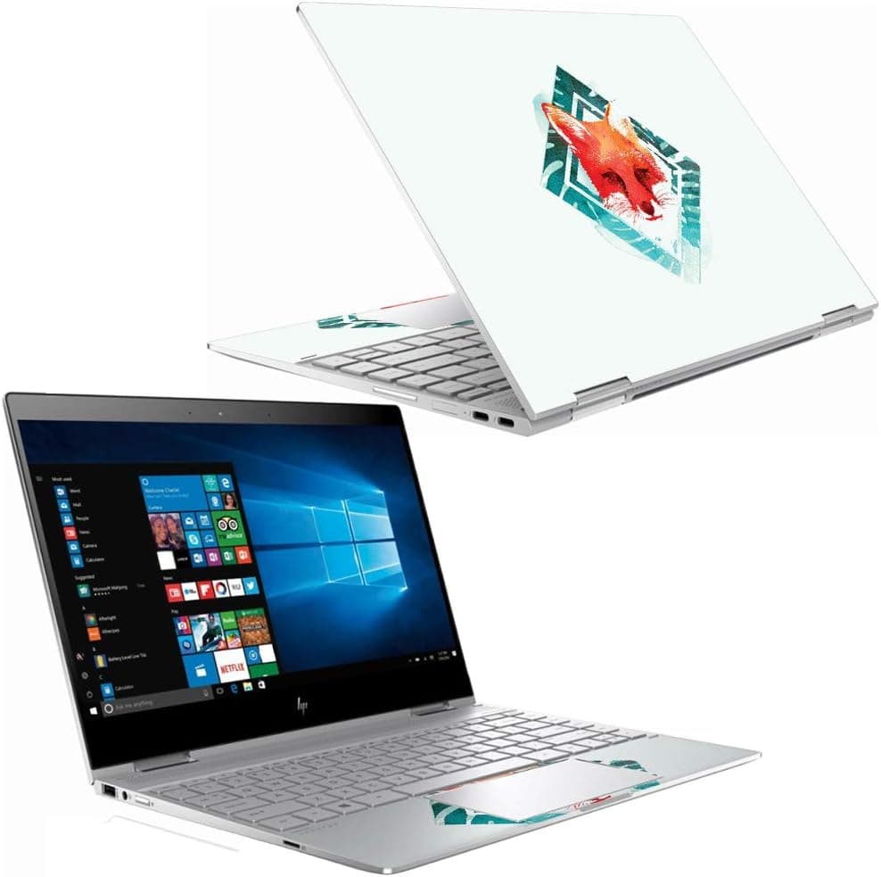 MightySkins Skin Compatible with HP Spectre x360 13" (2018) - Tropical Fox | Protective, Durable, and Unique Vinyl Decal wrap Cover | Easy to Apply, Remove, and Change Styles | Made in The USA