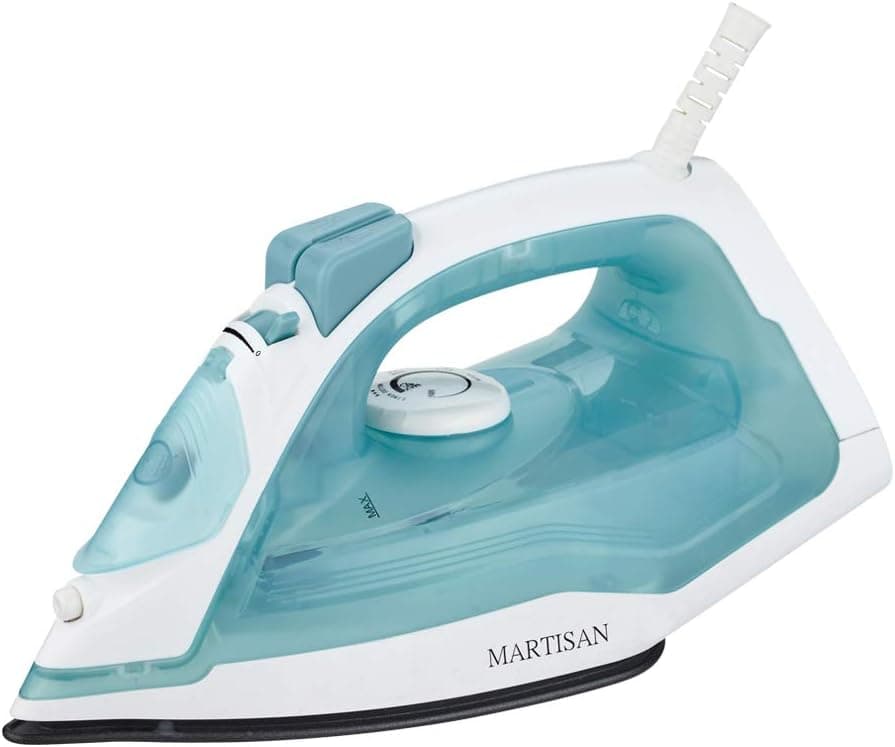 MARTISAN SG-6007 Steam Iron Non-Stick Soleplate Iron,Variable Temperature and Steam Control, Anti-Drip, Rapid Heating, Light Green