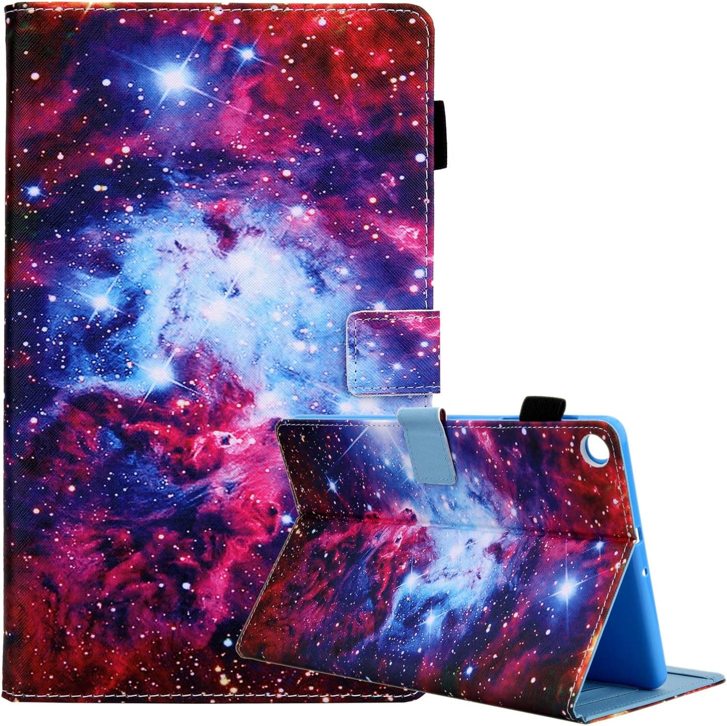Samsung Galaxy Tab A7 Case 2020 SM-T500/T505/T507 with Auto Sleep/Wake, PU Leather Folio Stand Wallet Case for Galaxy 10.4 Inch Tab A7 Tablet, Shining Starry