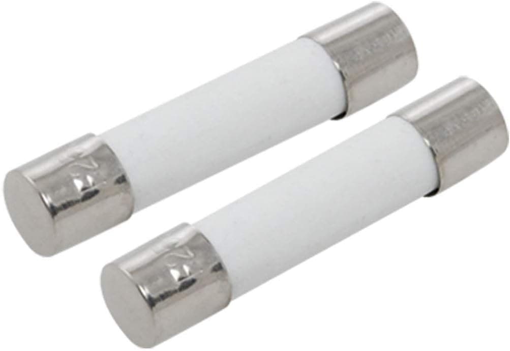 DealEnvy- (2 Pack) Microwave Fuse / 20A Amp 250v Fuse, 6mm x 30 mm, Ceramic, Slow-Blow - Compatible with GE WB27X10388, Samsung, LG, Whirlpool and Many Other Brand Microwaves